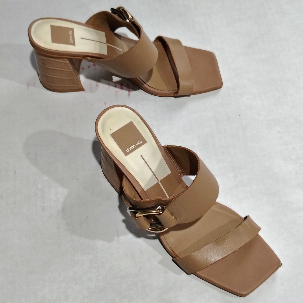 Dolce Vita Brown Strappy Heeled Sandals Size 9.5